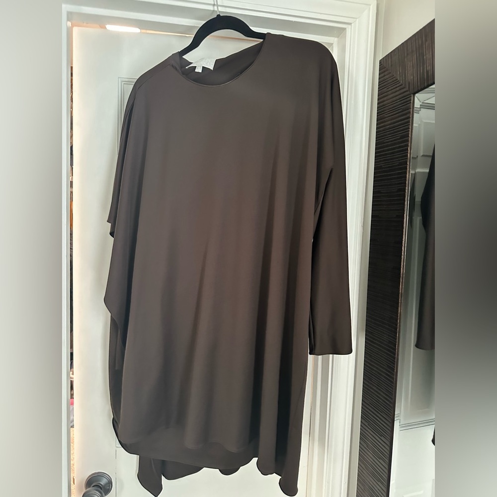 Badgley Mischka brown cocktail dress